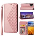 thumbnail image 1 of Tarise for Samsung Galaxy A13 Flip Cover, Luxury PU Leather Shockproof Folding Kickstand Card Holder Pocket Wallet Wrist Strap Handbag Magnetic Closure Phone Case for Samsung A13 5G/4G, Rosegold, 1 of 9