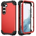thumbnail image 1 of Tarise for Samsung Galaxy A14 5G Case with Screen Protector, Dual Layer Heavy Duty Tough Rugged Shockproof Drop Protection Corner Protection Hybrid Protective Phone Case for Samsung A14 5G, Red, 1 of 7