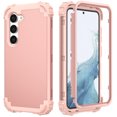 thumbnail image 1 of Tarise for Samsung Galaxy A14 5G Case with Screen Protector, Dual Layer Heavy Duty Tough Rugged Shockproof Drop Protection Corner Protection Hybrid Protective Phone Case for Samsung A14 5G, Rosegold, 1 of 7