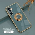 thumbnail image 1 of Tarise for Samsung Galaxy A14 5G Phone Case with Ring Holder, Galaxy A14 Cover 5G, Kickstand Magnetic Plating Frame TPU Shockproof Anti-Scratch Girls Women Men Case Cover for Samsung A14 5G, Gray, 1 of 10
