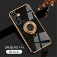 thumbnail image 1 of Tarise for Samsung Galaxy A14 5G Phone Case with Ring Holder, Galaxy A14 Cover 5G, Kickstand Magnetic Plating Frame TPU Shockproof Anti-Scratch Girls Women Men Case Cover for Samsung A14 5G, Black, 1 of 10