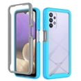 thumbnail image 1 of Tarise for Samsung Galaxy A32 5G Phone Case with Built in Screen Protector, Shockproof Soft TPU Bumper Rugged Clear Hard PC Back Shell All-inclusive Case Cover for Samsung A32 5G 6.5", Blue, 1 of 7