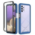 thumbnail image 1 of Tarise for Samsung Galaxy A32 5G Phone Case with Built in Screen Protector, Shockproof Soft TPU Bumper Rugged Clear Hard PC Back Shell All-inclusive Case Cover for Samsung A32 5G 6.5", Darkblue, 1 of 7