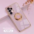 thumbnail image 1 of Tarise for Samsung Galaxy A53 5G Phone Case with Ring Holder, Galaxy A53 Cover, Kickstand Magnetic Plating Frame TPU Shockproof Anti-Scratch Slim Girls Women Men Case Cover for Samsung A53,Lightpurple, 1 of 10