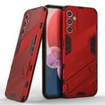 thumbnail image 1 of Tarise for Samsung Galaxy A54 5G Phone Case, Kickstand Rugged Defender Shockproof TPU Matte Textured All-Inclusive Lens Protective Shell Hard PC Back Cover Sturdy Case for Samsung A54 5G, Red, 1 of 12