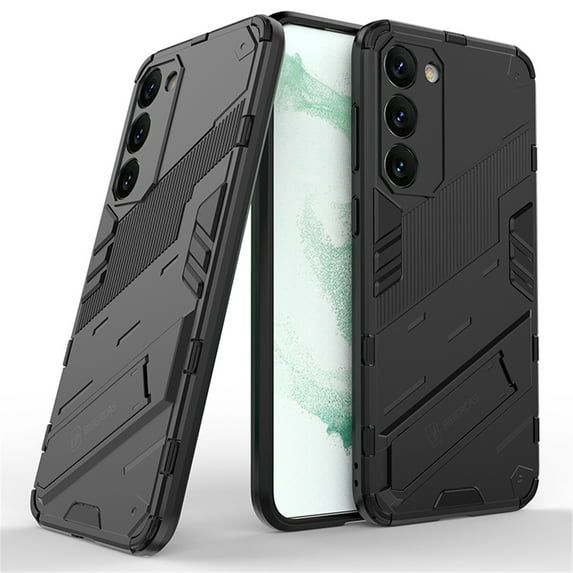 Tarise for Samsung Galaxy S21 Phone Case, Kickstand Rugged Shockproof TPU Matte Textured All-Inclusive Lens Protective Shell Hard PC Back Cover Sturdy Case for Samsung S21 5G Phone, Black