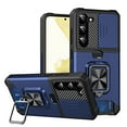 thumbnail image 1 of Tarise for Samsung Galaxy S22+ 5G Case with Card Holder Ring Kickstand Slide Camera Cover S22 Plus 5g Case Heavy Duty Protection Shockproof Rugged for Samsung S22 Plus Phone Cases Cover 2022 Navy, 1 of 7
