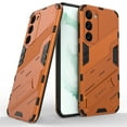 thumbnail image 1 of for Samsung Galaxy S22 Phone Case, Kickstand Rugged Shockproof TPU Matte Textured All-Inclusive Lens Protective Shell Hard PC Back Cover Sturdy Case for Samsung S22 5G , Orange, 1 of 12