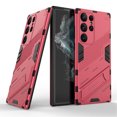 thumbnail image 1 of for Samsung Galaxy S22 Ultra Phone Case, Kickstand Rugged Shockproof TPU All-Inclusive Lens Protective Shell Hard PC Back Cover Sturdy Case for Samsung S22 Ultra 5G Phone, Rose, 1 of 12