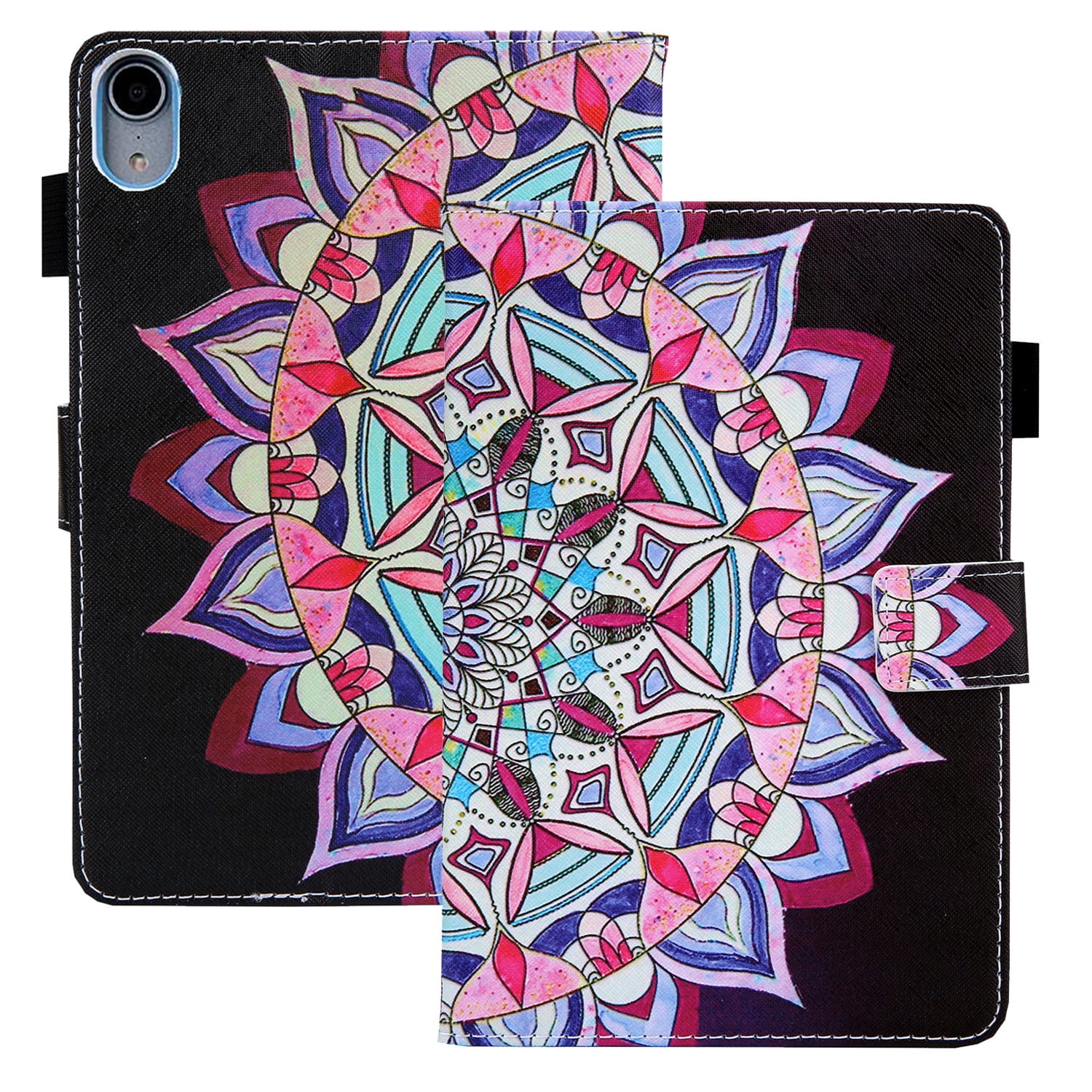 Tarise iPad 10th Generation Case 10.9 inch, iPad 10.9 Covers, PU Leather Auto Wake/Sleep Pencil Holder Shockproof Anti-Scratch Slim Stand Smart Case Cover for Apple iPad 10.9" 10th Gen, Flower