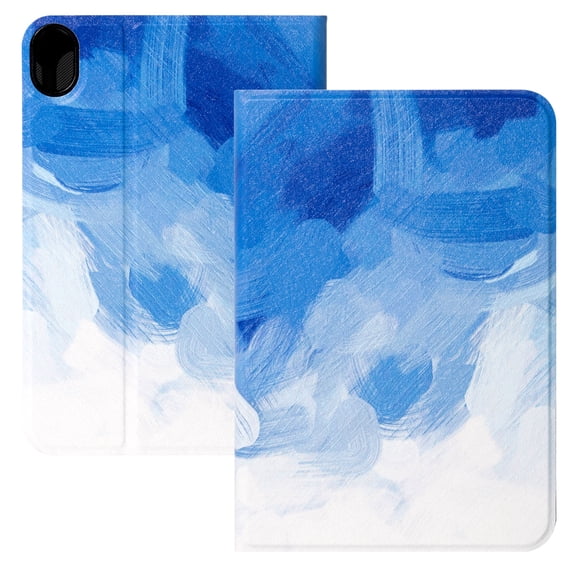 Tarise iPad 10th Generation Case 2022, iPad 10.9 inch Cover Case for Women Girls, [Marble Map Series] PU Leather Shockproof Auto Wake/Sleep Slim Smart Case Cover for iPad 10th Gen 10.9", Blue Map