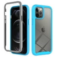 thumbnail image 1 of Tarise for iPhone 12 Pro Max Case with Screen Protector, Shockproof Soft TPU Bumper Rugged Clear Hard PC Back Shell Anti-Scratch All-inclusive Cover for Apple iPhone 12 Pro Max 5G 6.7 inch, Blue, 1 of 7