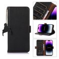 thumbnail image 1 of Tarise iPhone 13 Case 6.1 inch, Genuine Leather Card Holder RFID Blocking Wallet Shockproof Magnetic Flip Kickstand Luxury Business Case Cover Compatible with Apple iPhone 13 2021 for Men Women, Black, 1 of 9