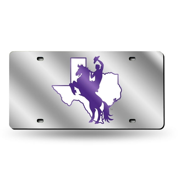Tarleton State NCAA Texans Acrylic License Plate Laser Tag
