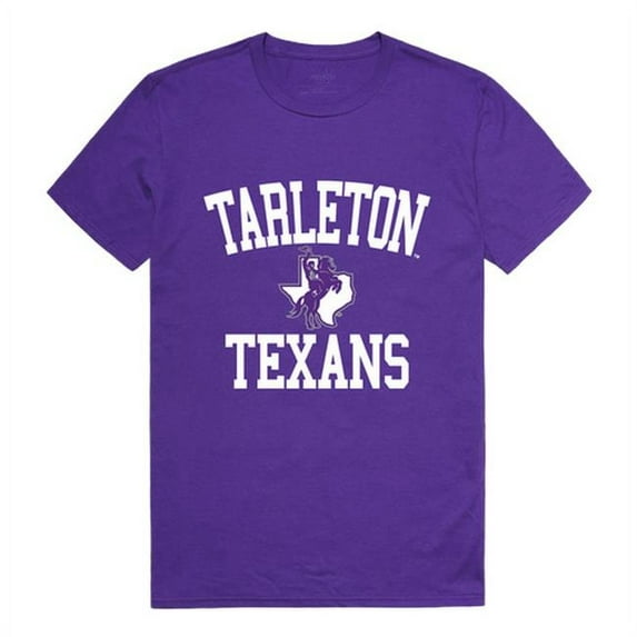 Tarleton State University Men Arch T-Shirt, Purple - Medium