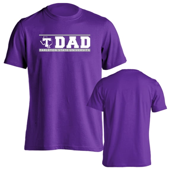 Tarleton State University Texans Dad Proud Parent Short Sleeve T-Shirt