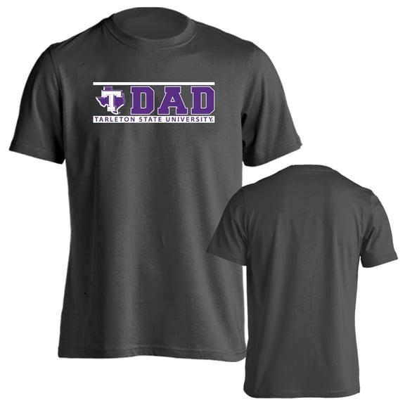 Tarleton State University Texans Dad Proud Parent Short Sleeve T-Shirt