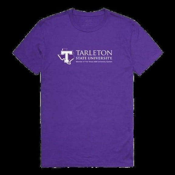 Tarleton State University Texans Institutional T-Shirt, Purple - Medium