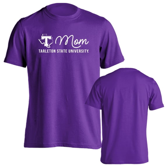 Tarleton State University Texans Mom Proud Parent Short Sleeve T-Shirt