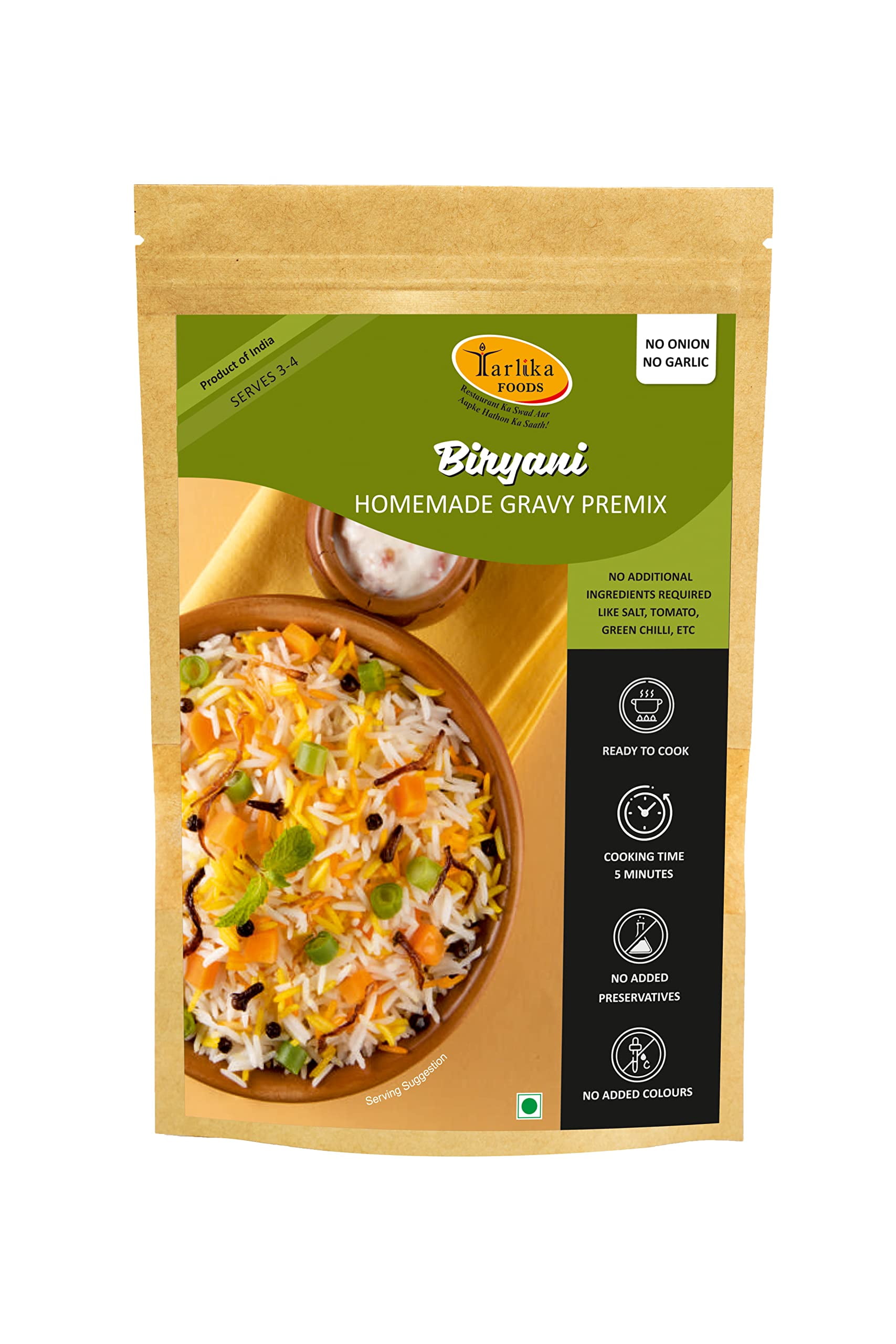 Tarlika Foods Biryani Homemade Gravy Premix Ready To Cook Veg Biryani