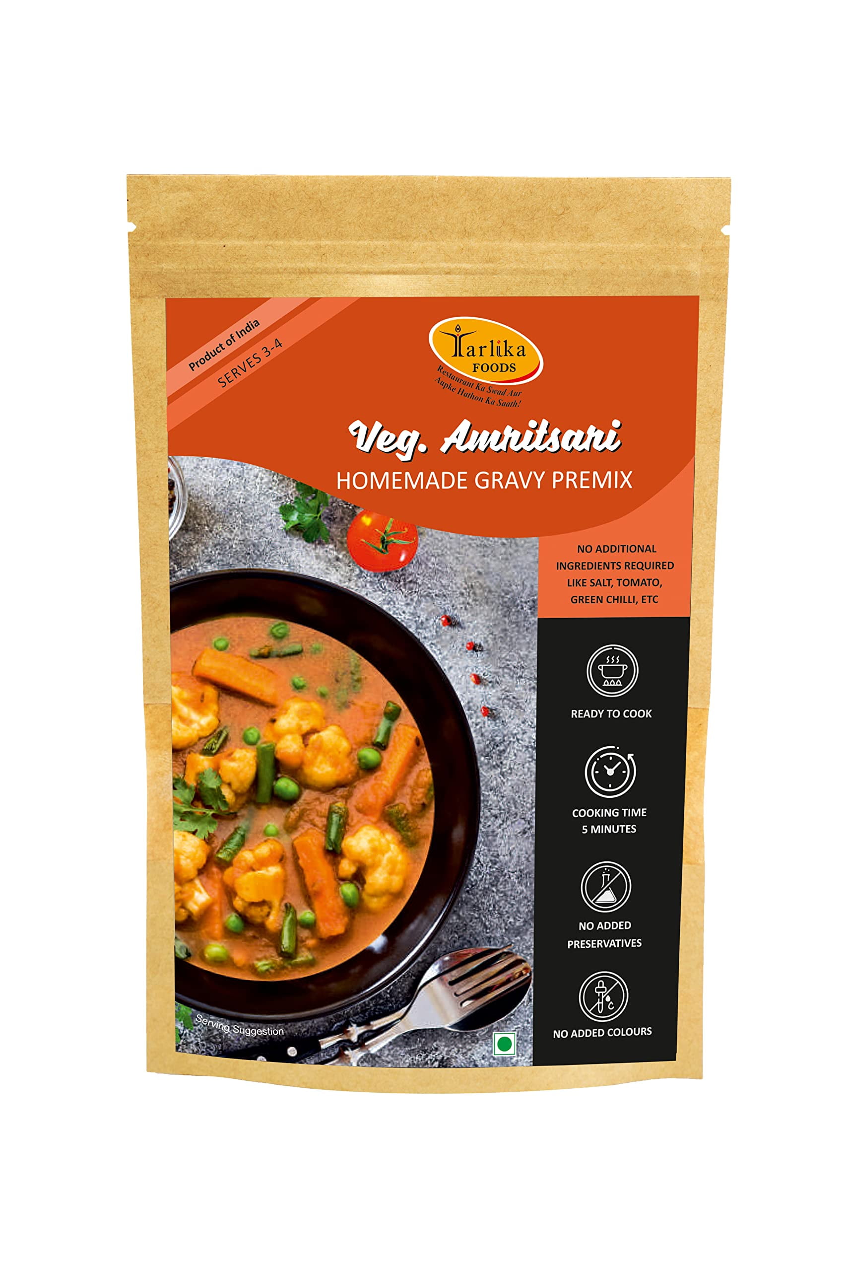 Tarlika Foods Veg Amritsari Homemade Gravy Premix Ready To Cook Veg