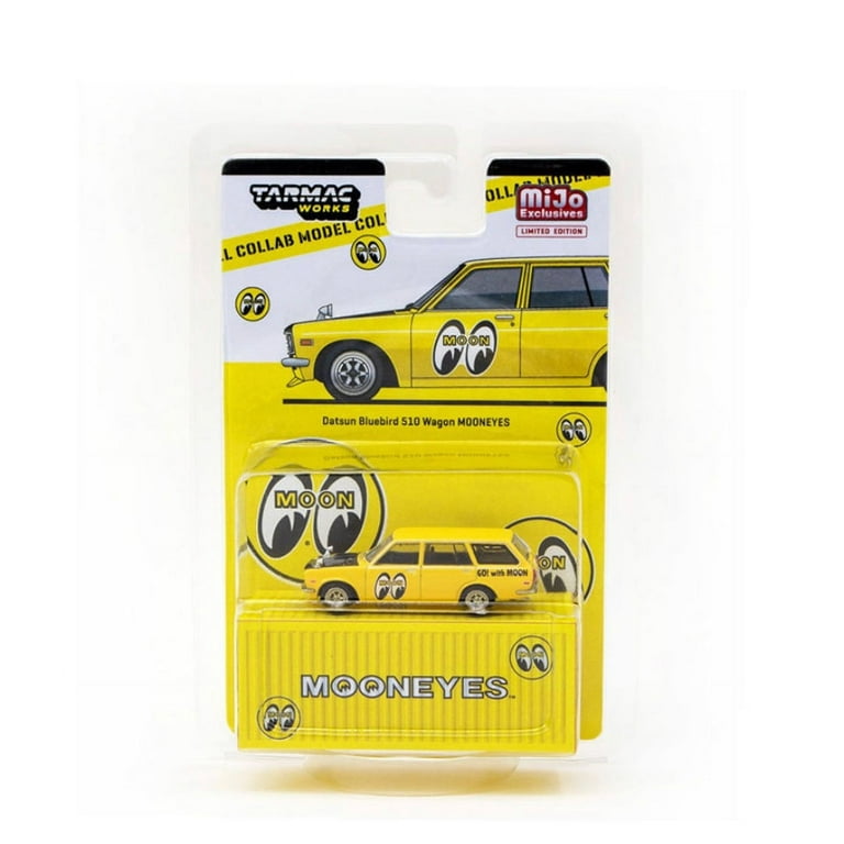 ターマックワークス1/64ブルーバード510ワゴンMOONEYES　深リム(改) Tarmac Works 1:64 Datsun Bluebird 510 Wagon Mooneyes Special