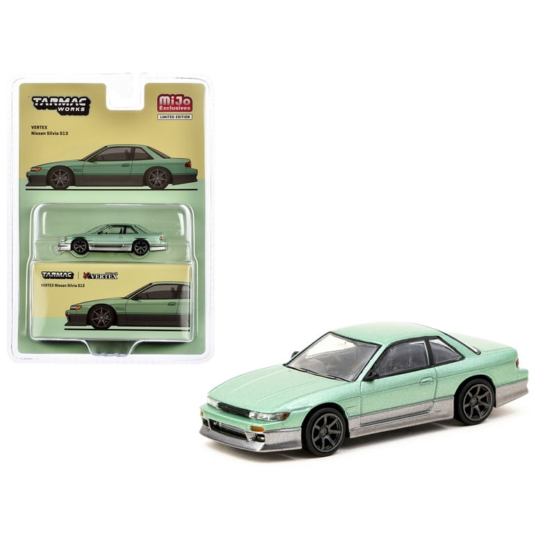 Tarmac Works Nissan Silvia S13 Vertex Edition - Green - Walmart.com