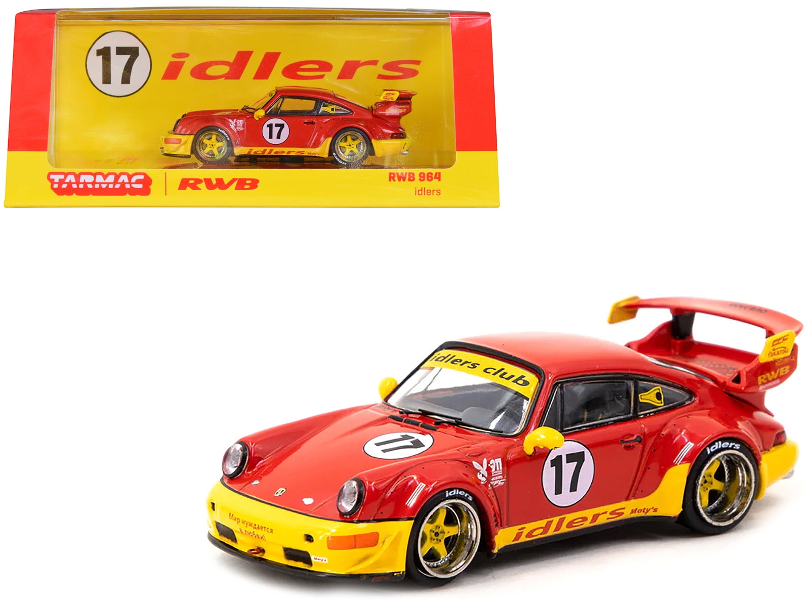 Tarmac Works Porsche RWB 964 Idlers - Red - Walmart.com