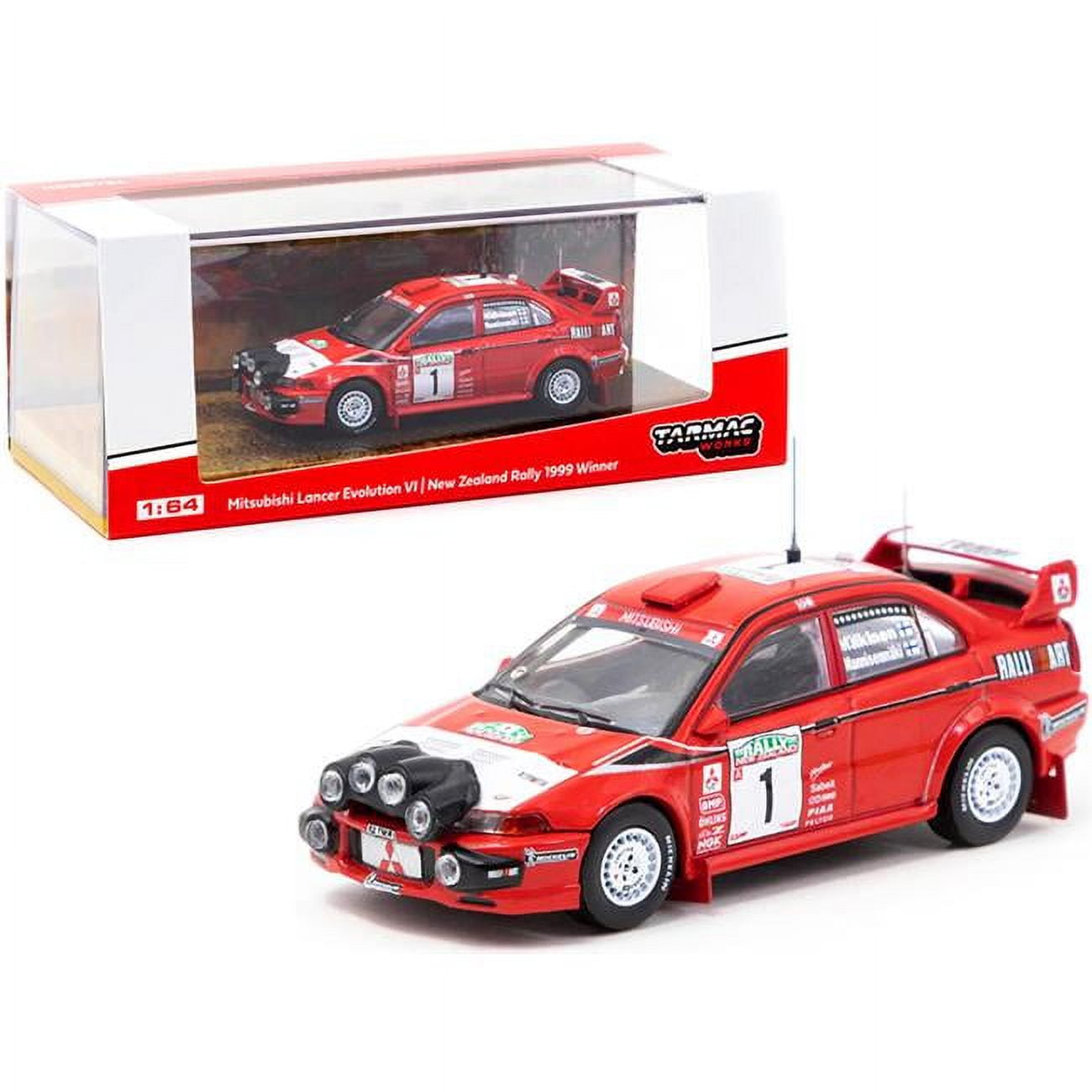 Tarmac Works T64-021-99NZD Mitsubishi Lancer Evolution VI No.1