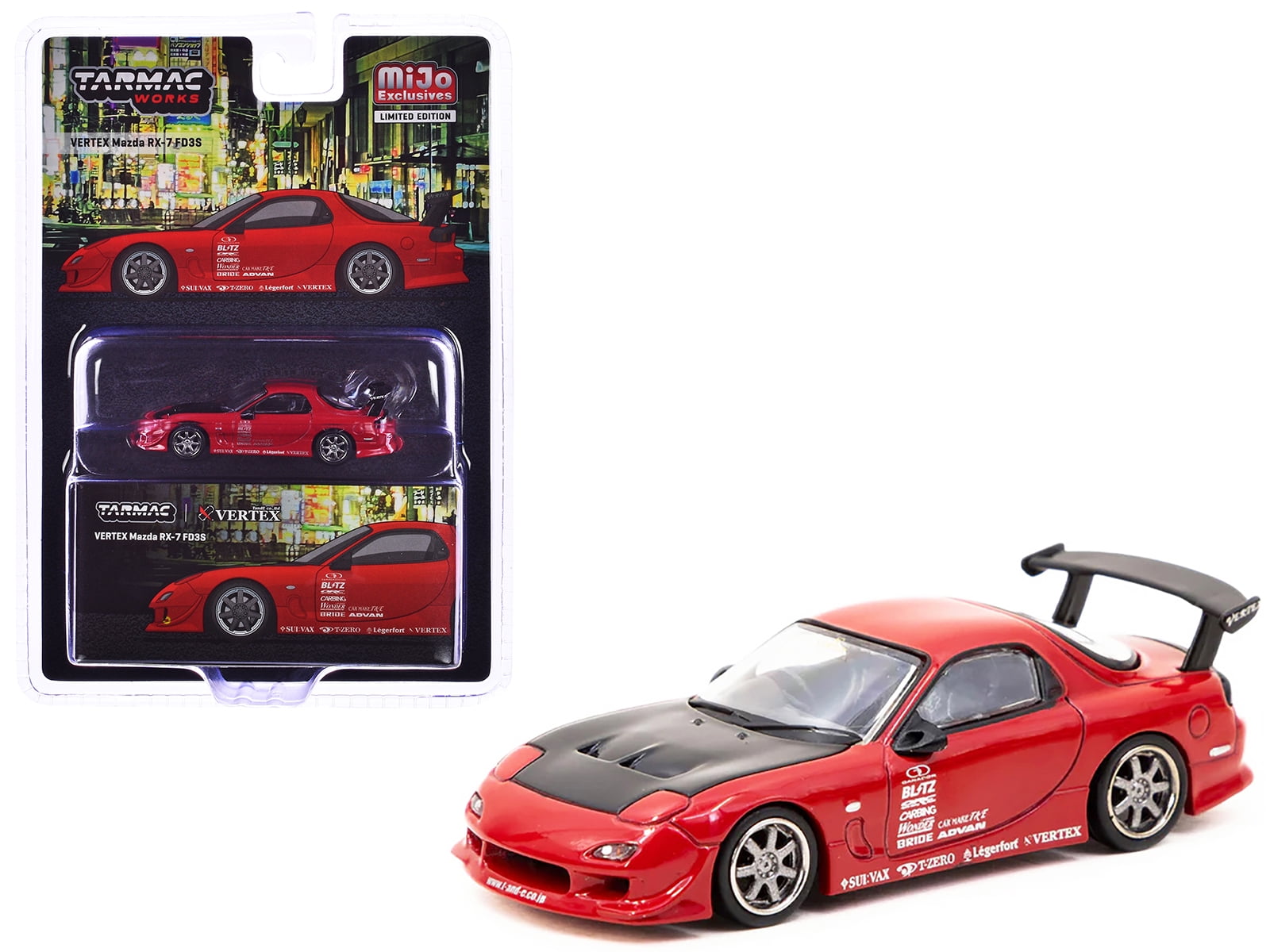 Tarmac Works VERTEX Mazda RX-7 FD3S - Red - Walmart.com Tarmac Works VERTEX Mazda RX-7 FD3S - Red - Walmart.com