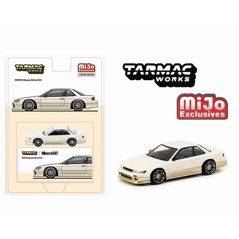 Tarmac Works Vertex Nissan Silvia S13 – White – Global64 - Walmart.com