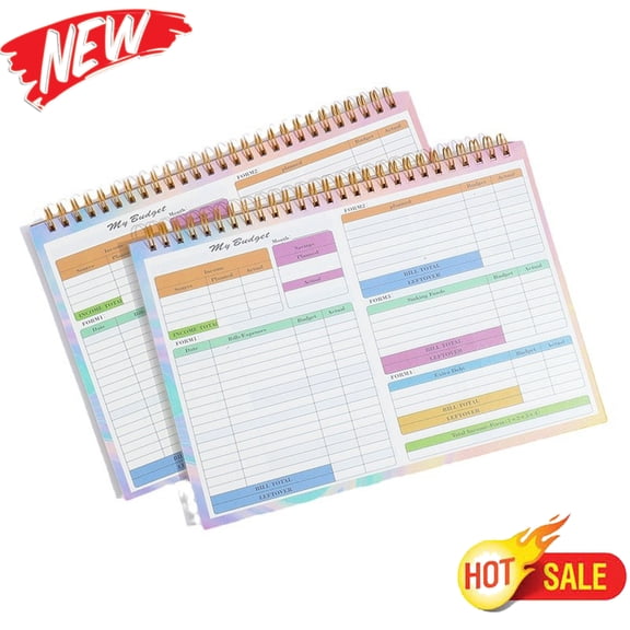 Tarmeek 1 Pack Budget Planner & Financial Journal - SFinancial Planner for Money Management, Expense Tracking & Monthly Budgeting for Personal Finance with Daily & Weekly Cashflow Pages