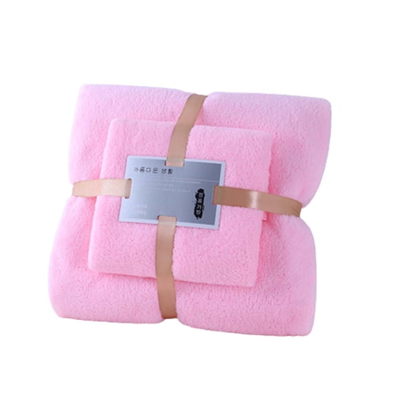 Tarmeek 2 Piece Microfiber Quick Dry Towels Set:1 Bath Towel and 1 Hand Towel Set Super Soft Plush Highly Absorbent