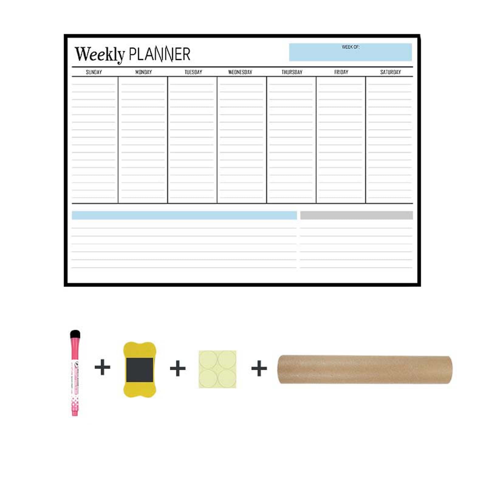 Tarmeek 2024 Planner Calendar for Fridge,Erasable Monthly And Weekly Schedule