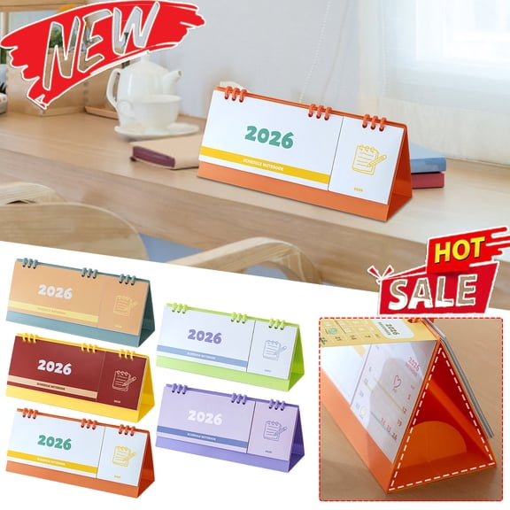 Tarmeek 2026 Desk Calendar, Large 9x4 Inch Premium Thick Paper, Easy to Write Desk Calendar Stay Organized for Family Planning, Holiday Gift, Office, Academic Year, Home Decor