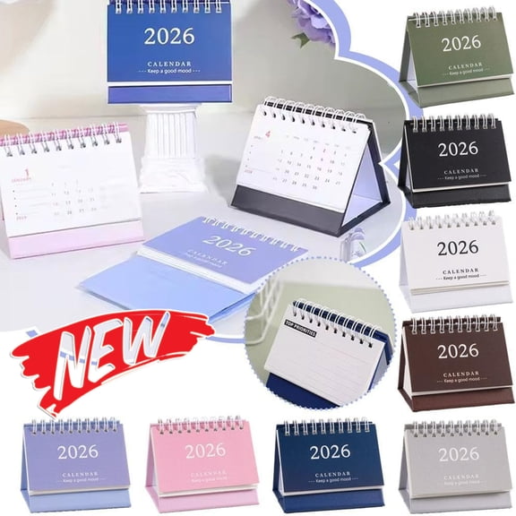 Tarmeek 2026 Desk Calendar, Mini Premium Thick Paper, July 2025 to December 2026, Easy to Write Desk Calendar Stay Organized for Family Planning, Holiday Gift, Office, Academic Year, Home Decor