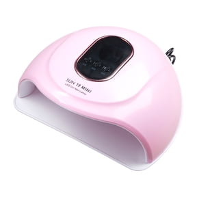 Tarmeek 48W UV LED Nail Lamp Fast Drying Gel Polish Curing Light with 18 LED Beads Smart Sensor Timer Setting USB Power Supply Pink for Home Salon Use