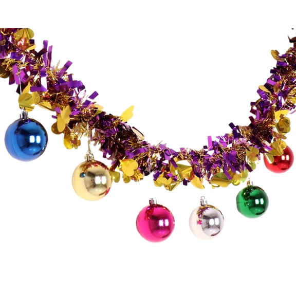 Tarmeek 5.5FT Christmas Ribbon Glitter Ball Ribbon Embroidered Ribbon Fringe Garland Christmas Gifts Xmas Pom Pom Ribbon DIY Ribbon Glitter Pom Pom Ribbon Packing Ribbon Gift Wrap Ribbon