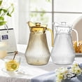 thumbnail image 1 of Tarmeek 50 Oz Water Pitcher with Lid, Water Jug Juice Containers with Handle for Fridge, Plastic Transparent Pitcher for Coffee, Iced Tea, Juice and Homemade Beverage, 1 of 7