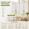 thumbnail image 1 of Tarmeek 80x200cm Double Row Lace Sheer Blackout Curtains Rod Pocket Thermal Insulated Window Panels for Bedroom Living Room Energy Saving Light Blocking, 1 of 7