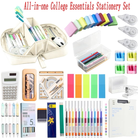 Tarmeek 81 Pcs Aesthetic Office Supplies, Stationery Set, 81 Pcs Office Supplies for Office Stationary Essentials and Home Essentials Office Stationery