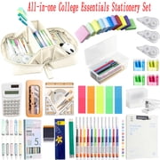 Tarmeek 81 Pcs Aesthetic Office Supplies, Stationery Set, 81 Pcs Office Supplies for Office Stationary Essentials and Home Essentials Office Stationery