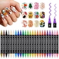 thumbnail image 1 of Tarmeek Acrylic Nail Art Pen Set 36 pc Professional Fine Tip Manicure DIY Design Tools for Beginners and Salon Use Easy to Use Nail Polish Marker Drawing Kit, 1 of 4