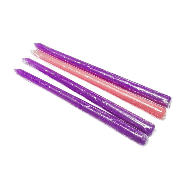 Tarmeek Advent Flameless Candles, Set of 4 Real Wax, 9 Inch Tall