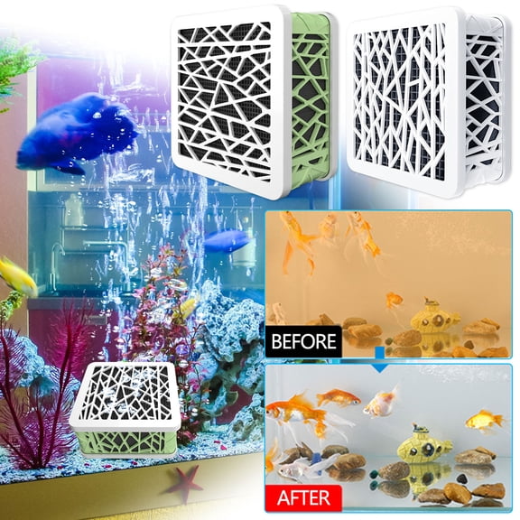 Tarmeek Aquarium Filter Media Kit Bio Balls Ceramic Rings Volcanic Rock Activated Carbon for Fish Tank Pond Filtration Accessories