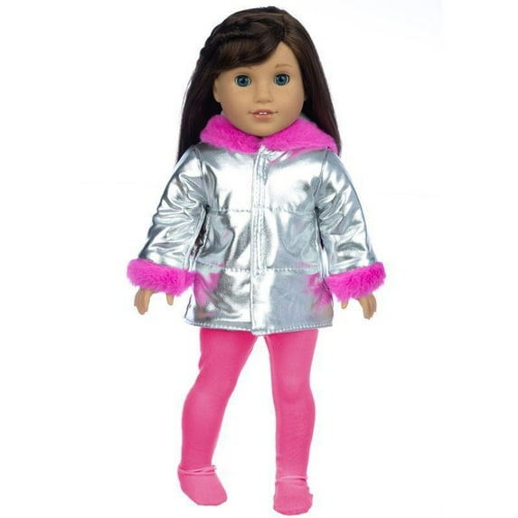 Chmadoxn Baby Doll Clothes Winter Down Jacket Clothes Legging Set Doll Clothes Accessories for 18 inch Dolls