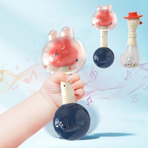 Tarmeek Baby Rattles Hand Sticks Toys for Toddlers 0-6 Months,Music Sound Sensory Early Learning Toy for Infants 6-12 Months,Soft Interative Shaking Teethers for Christmas Birthday Boy Girl Presents