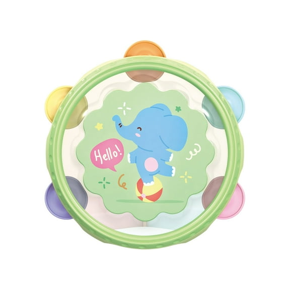 Tarmeek Baby Toys Hand Held Tambourine Drum for 6-9-12 Month Toddlers, Bell Jingles Percussion Educational Drum Instrument Infant Toys Christmas Birthday Presents for Boys Girls Age 1 2 3 Years Old