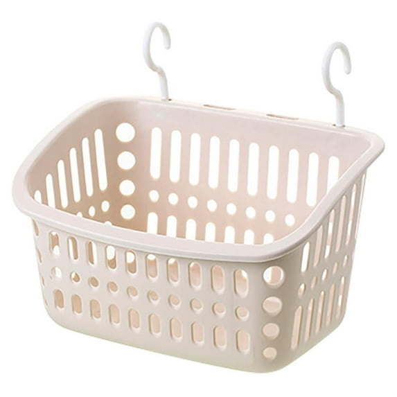 Tarmeek Bathroom Organizer - Plastic Hanging Shower Caddy Basket with Hook,Connecting Organizer Storage Holder for Bathroom Kitchen Pantry Dorm,Kitchen Organization Pantry Organization and Storage