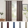 thumbnail image 1 of Tarmeek Blackout Curtain Khaki, Triple Weave Fabric Thermal Insulated Curtains for Living Room Bedroom, Light Blocking Room Darkening Grommet Curtain Panels Energy Saving Noise Reducing, 1 of 7
